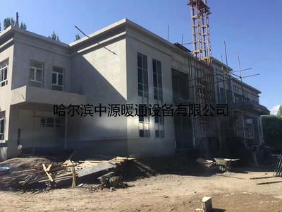 北安市多套别墅煤改电电地暖安装工程